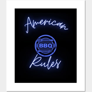 American BBQ Rules Posters and Art